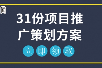 如何推广项目？项目推广方案怎么写？31份方案，让你在项目推广这块游刃有余！