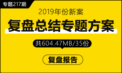 专题217期 复盘总结专题