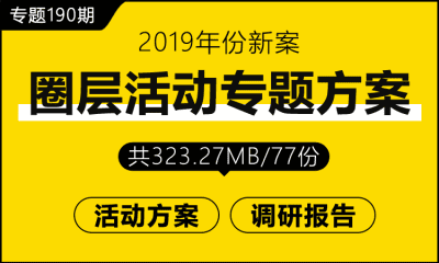 专题190期 圈层活动专题