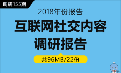 调研155期 互联网社交内容调研报告