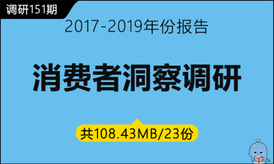 调研151期 消费者调研报告