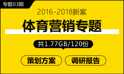 专题03期 体育营销专题