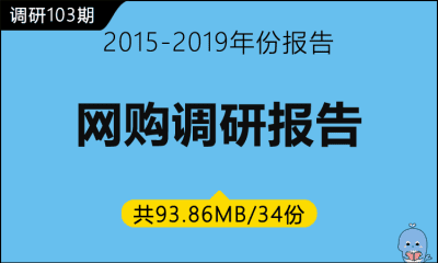 调研103期 网购调研