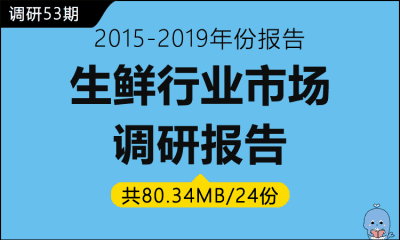 调研53期 生鲜行业市场调研报告