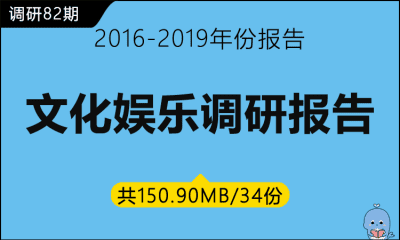 调研82期 文化娱乐调研