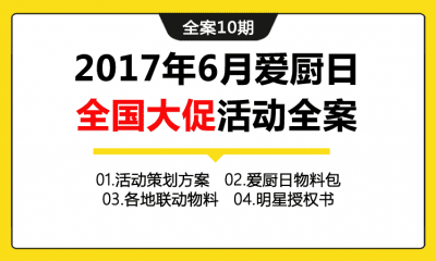 全案10期 高端橱柜品牌金牌爱厨日全国大促活动全案（包含活动策划方案+展厅布置手册+促销宣导稿+活动物料+各地联动物料等）