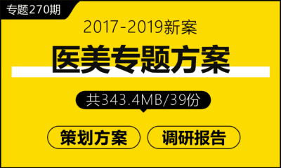 专题270期 医美专题