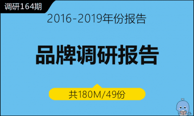 调研164期 品牌调研报告