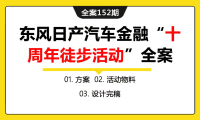 全案152期 东风日产汽车金融“十周年徒步活动”全案（包含方案+活动物料+设计完稿）