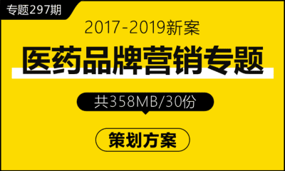 专题297期 医药品牌营销专题