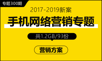 专题300期 手机网络营销专题